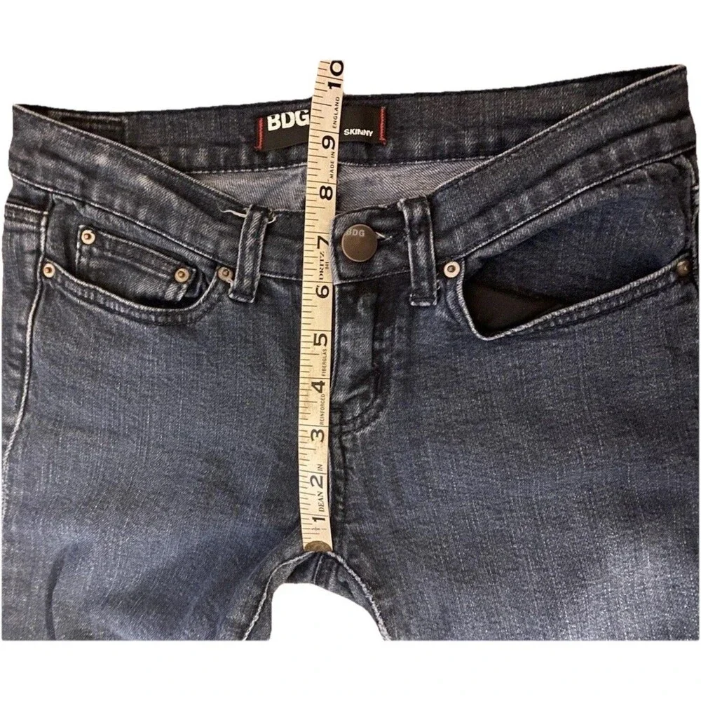 BDG Skinny Jeans Women’s Size 25 Blue Low Rise Dark Wash Western Festival Street